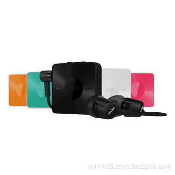 2-in-1 Mini Portable NFC Bluetooth V4.0 Stereo Headphone with 3.5mm Plug, USB Port and BQB